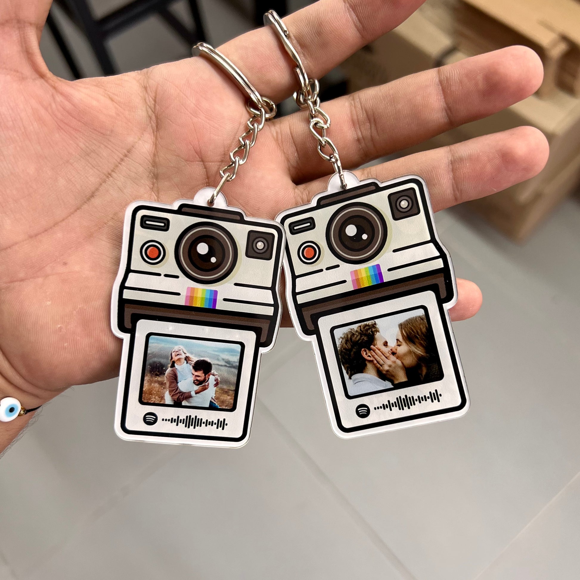 2x Llaveros Personalizados Polaroid